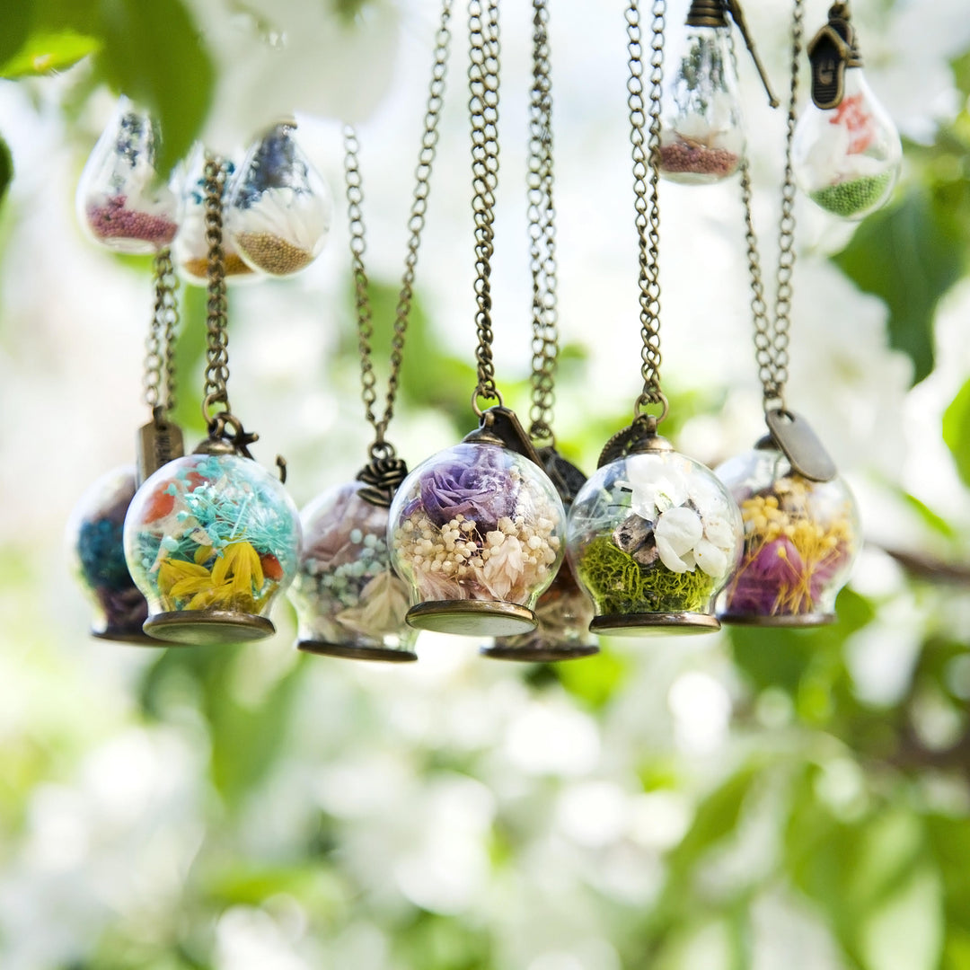 Pendentifs significatifs avec fleurs - Globe Boule