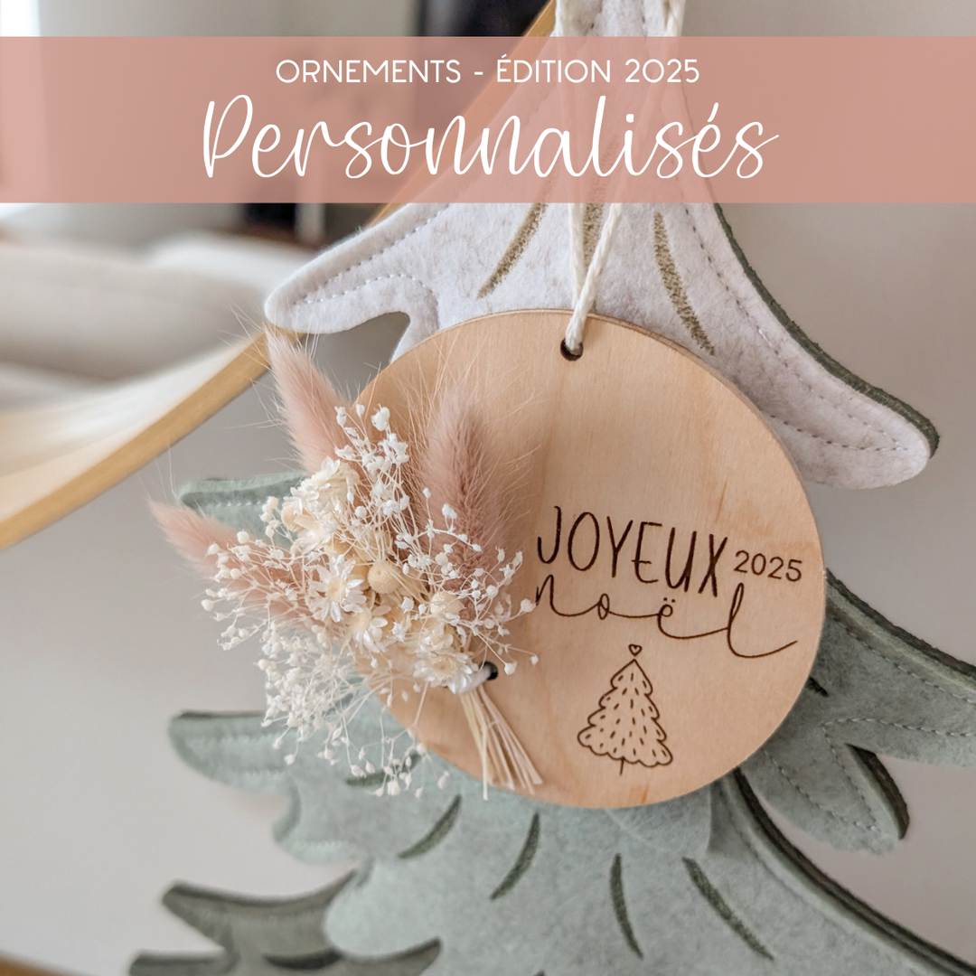 Ornement de Noël - Fleurs séchées