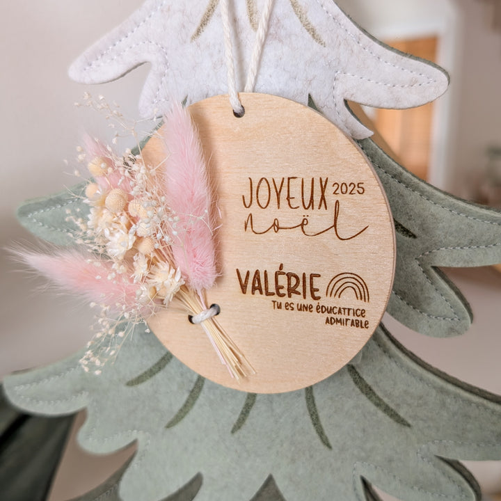 Ornement de Noël - Fleurs séchées