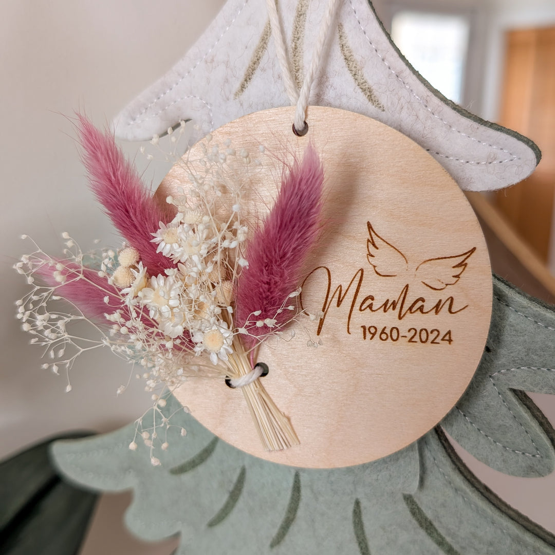 Ornement de Noël - Fleurs séchées